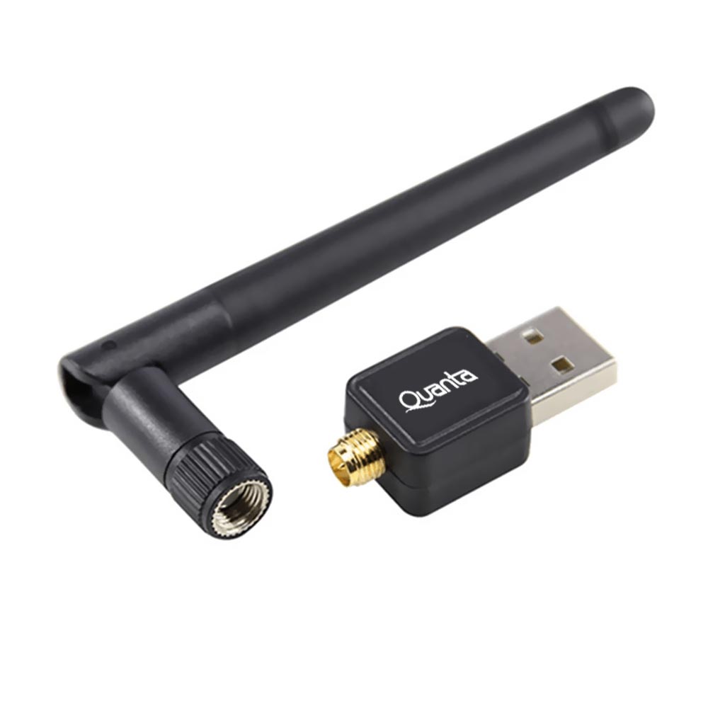 Adaptador Wifi Quanta QTA802 USB com Antena / 2.4GHz - 150Mbps