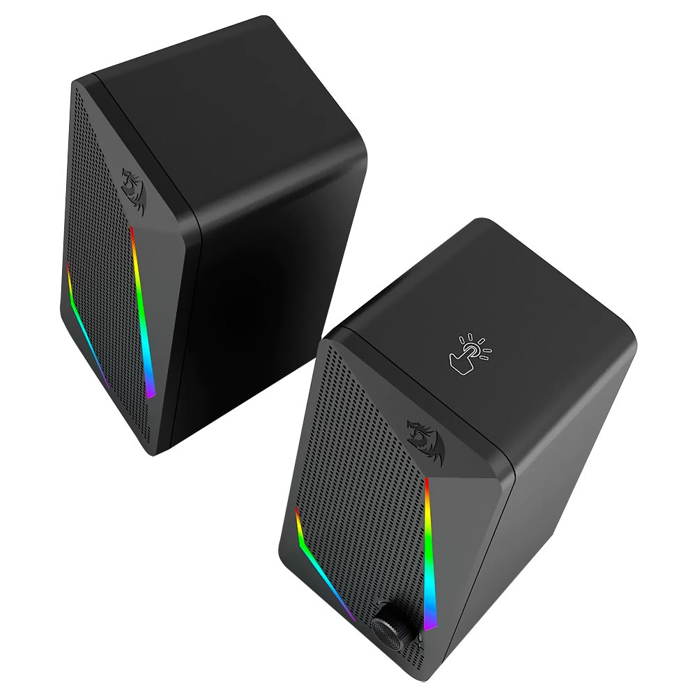 Caixa de Som Redragon GS510 Waltz Gaming RGB / USB / 3.5MM - Preto