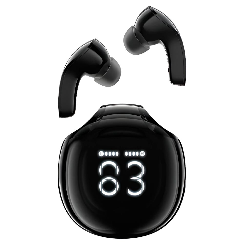 Fone de Ouvido Acefast T9/AT9 Crystal Air TBS Earbuds / Bluetooth - Obsidian Preto