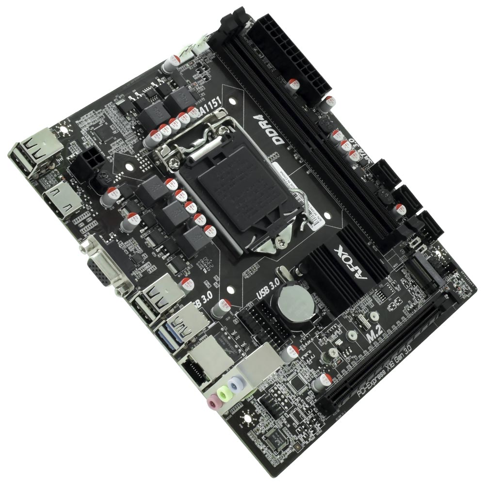 Placa Mãe AFOX IH110D4-MA5-V2 Socket LGA 1151 / VGA / DDR4