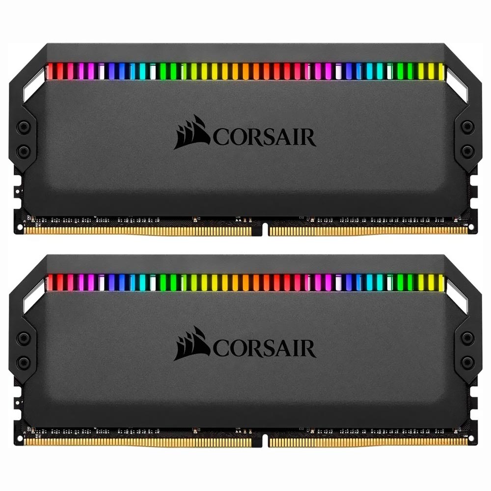 Memória RAM Corsair Dominator Platinum RGB DDR4 64GB (2x32GB) 3200MHz - CMT64GX4M2E3200C16