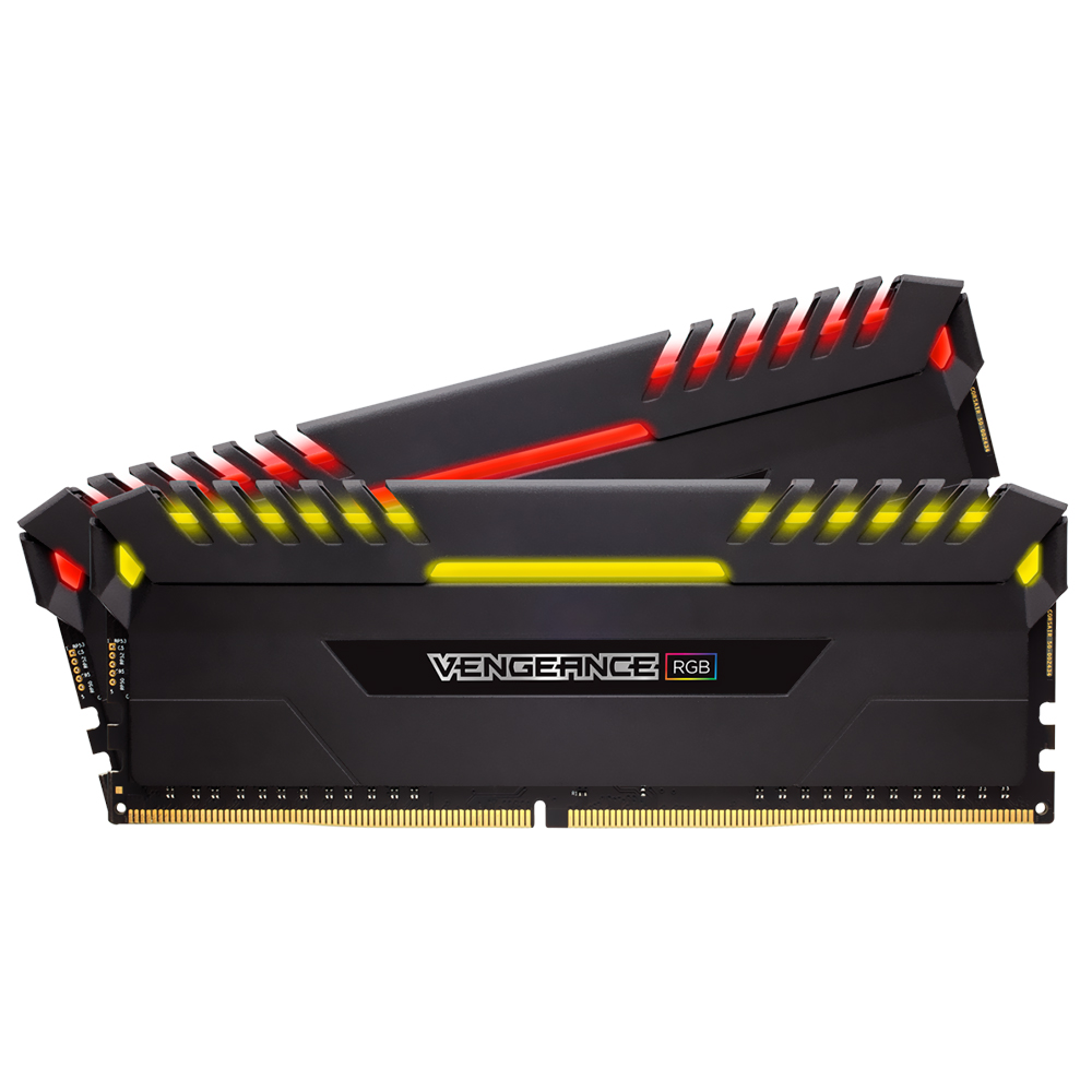 Memória RAM Corsair Vengeance RGB DDR4 16GB (2x8GB) 2666MHz - Preto (CMR16GX4M2A2666C16)
