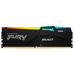 Memória RAM Kingston Fury Beast DDR5 16GB 5600MHz RGB - Preto (KF556C36BBEA-16)