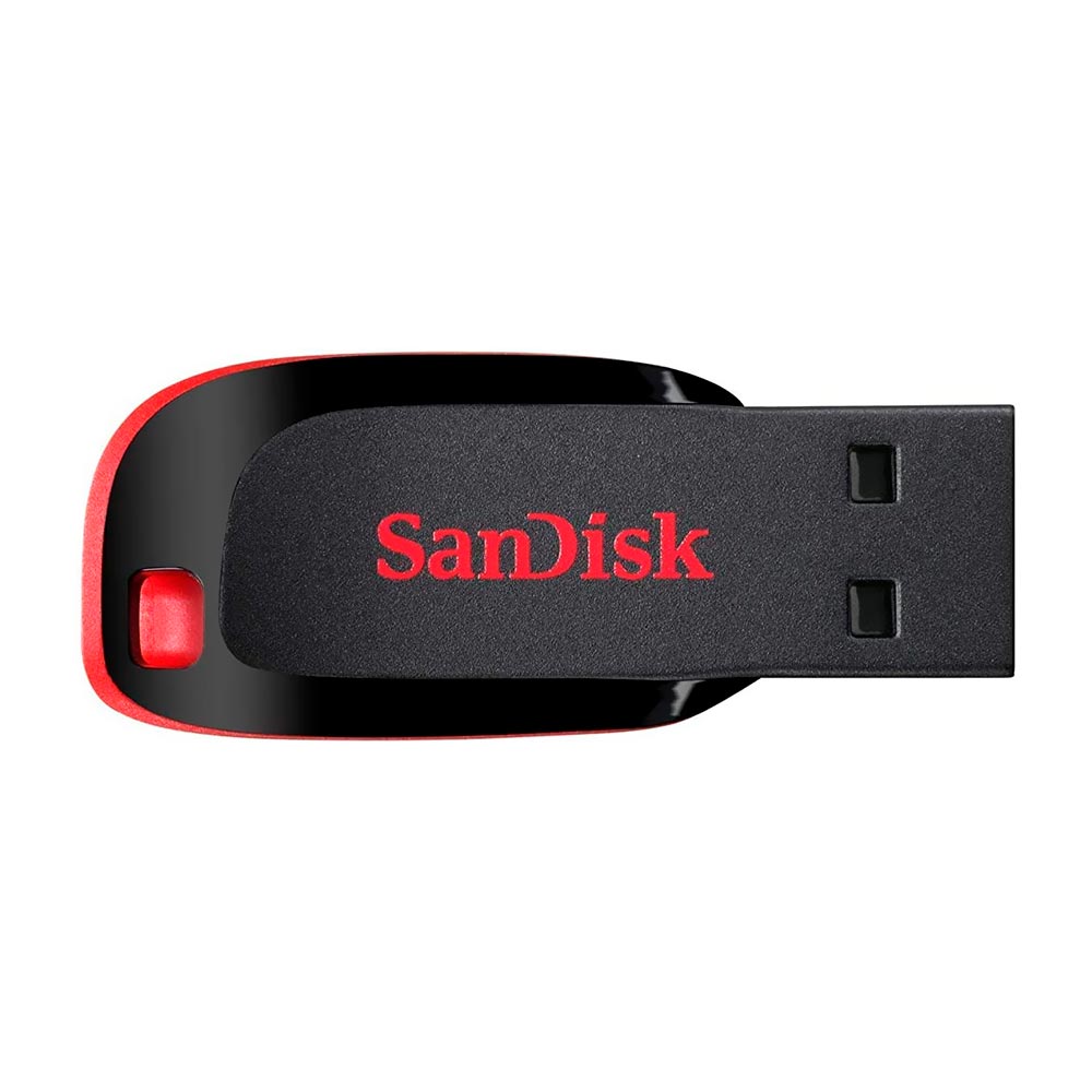 Pendrive SanDisk Z50 Cruzer Blade 128GB USB 2.0 - Preto / Vermelho