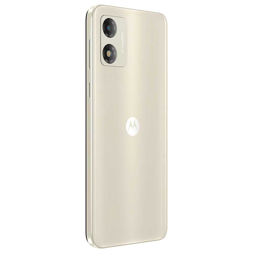 Celular Motorola E13 XT2345-3 2GB de RAM / 64GB / Tela 6.5" / Dual Sim LTE - Creamy Branco