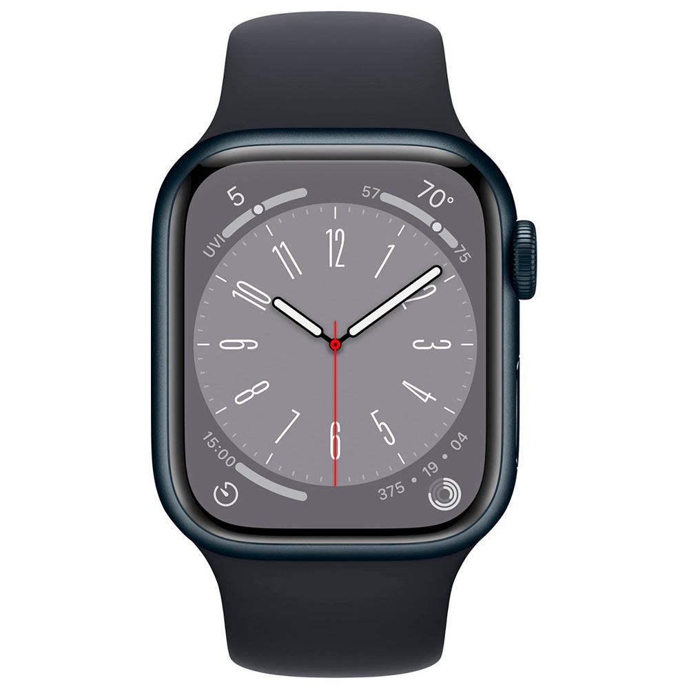 Apple Watch S8 MNVJ3LL/A 45MM / S-M / GPS / Aluminium Sport Band - Midnight