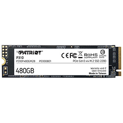 SSD Patriot M.2 480GB P310 NVMe - P310P480GM28 