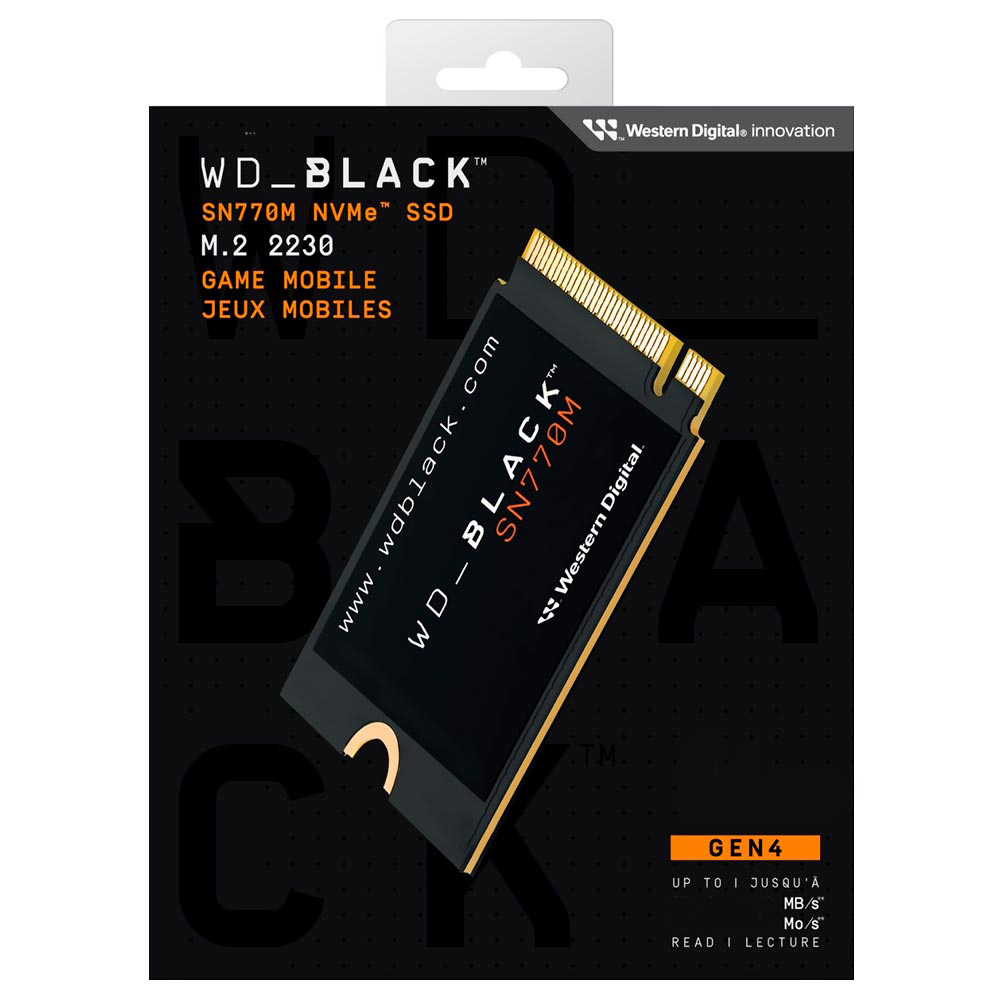 SSD Western Digital M.2 500GB Black SN770M NVMe - WDS500G3X0G-00CHY0