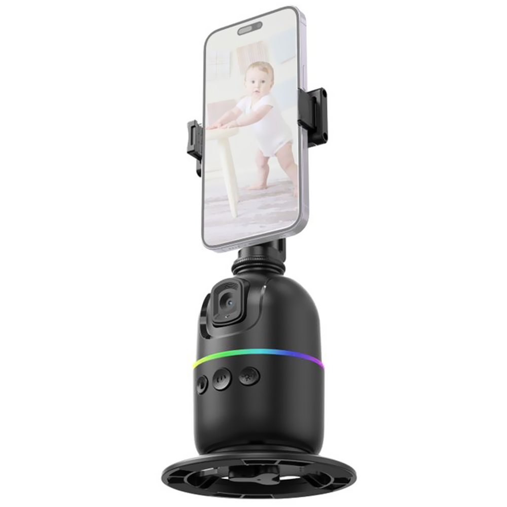 Estabilizador Gimbal Ecopower EP-T204 Escritório Auto Face Tracking 360° - Preto