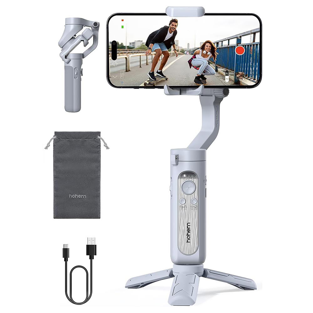 Estabilizador Gimbal Hohem A-RM89 iSteady XE de 3 Eixos - Cinza