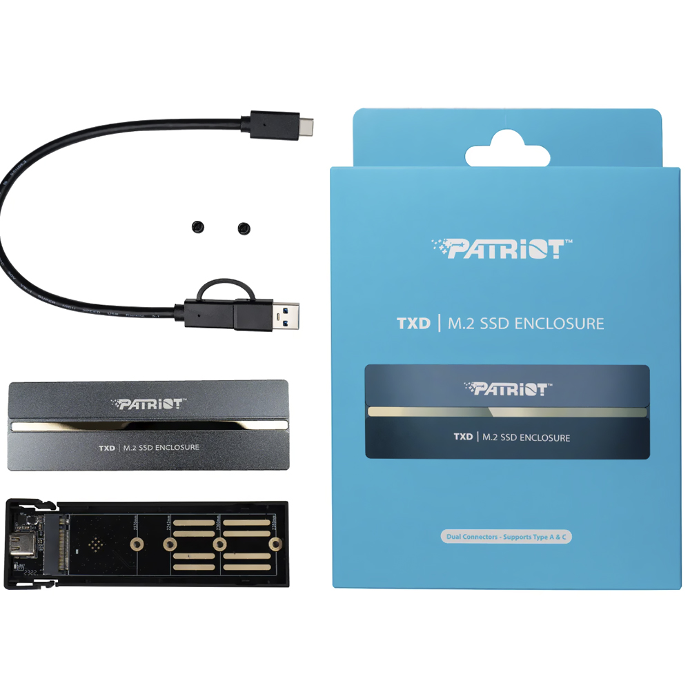 Gaveta Patriot Viper VXD PV810UPNGM SSD M.2 / USB-C - Cinza