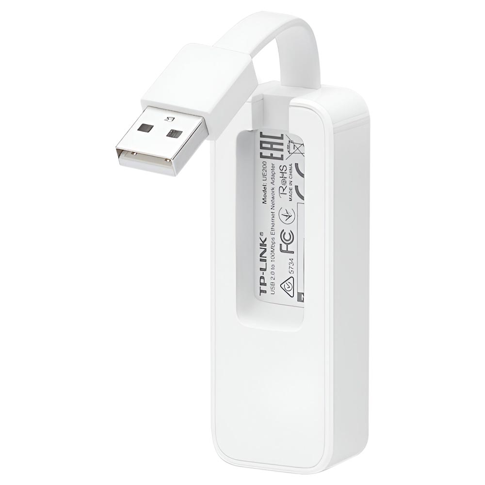 Adaptador de rede Ethernet para USB 2.0 Tp-link UE200 - Branco