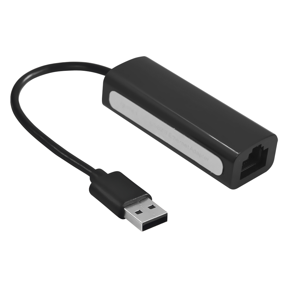 Adaptador de rede USB 2.0 para RJ45 Gemei ISO-9001 - Preto