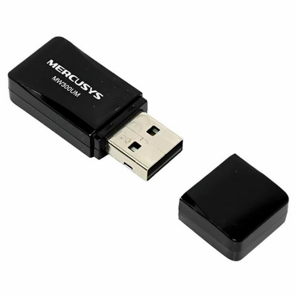 Adaptador Wifi Mercusys MW300UM USB N300 / 2.4GHz - 300Mbps
