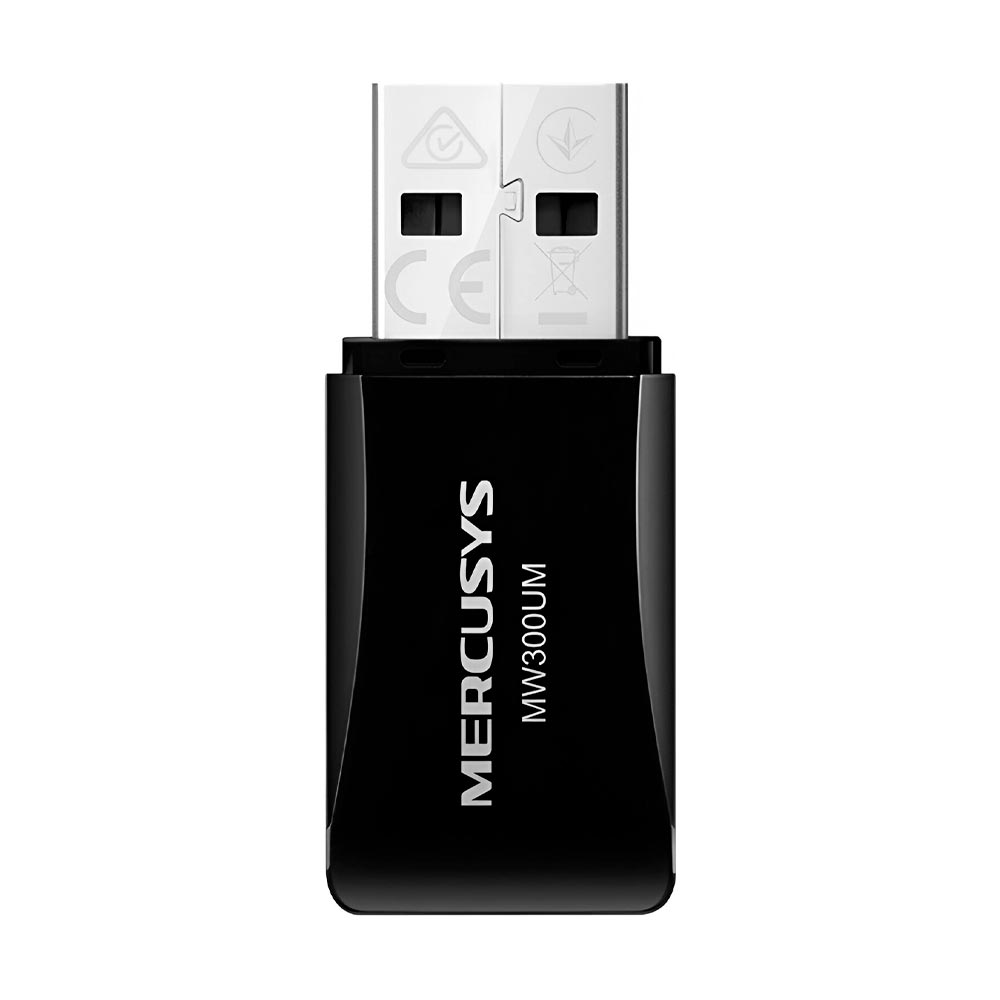 Adaptador Wifi Mercusys MW300UM USB N300 / 2.4GHz - 300Mbps