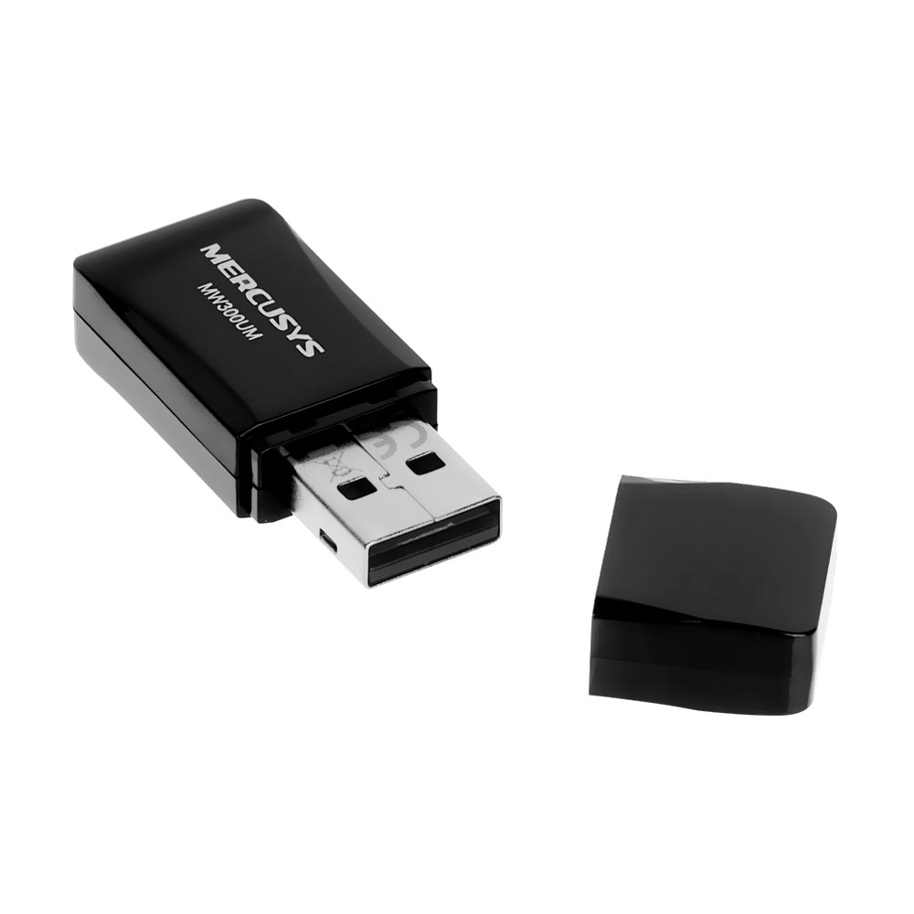 Adaptador Wifi Mercusys MW300UM USB N300 / 2.4GHz - 300Mbps