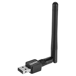 Adaptador Wifi Quanta QTA802 USB com Antena / 2.4GHz - 150Mbps