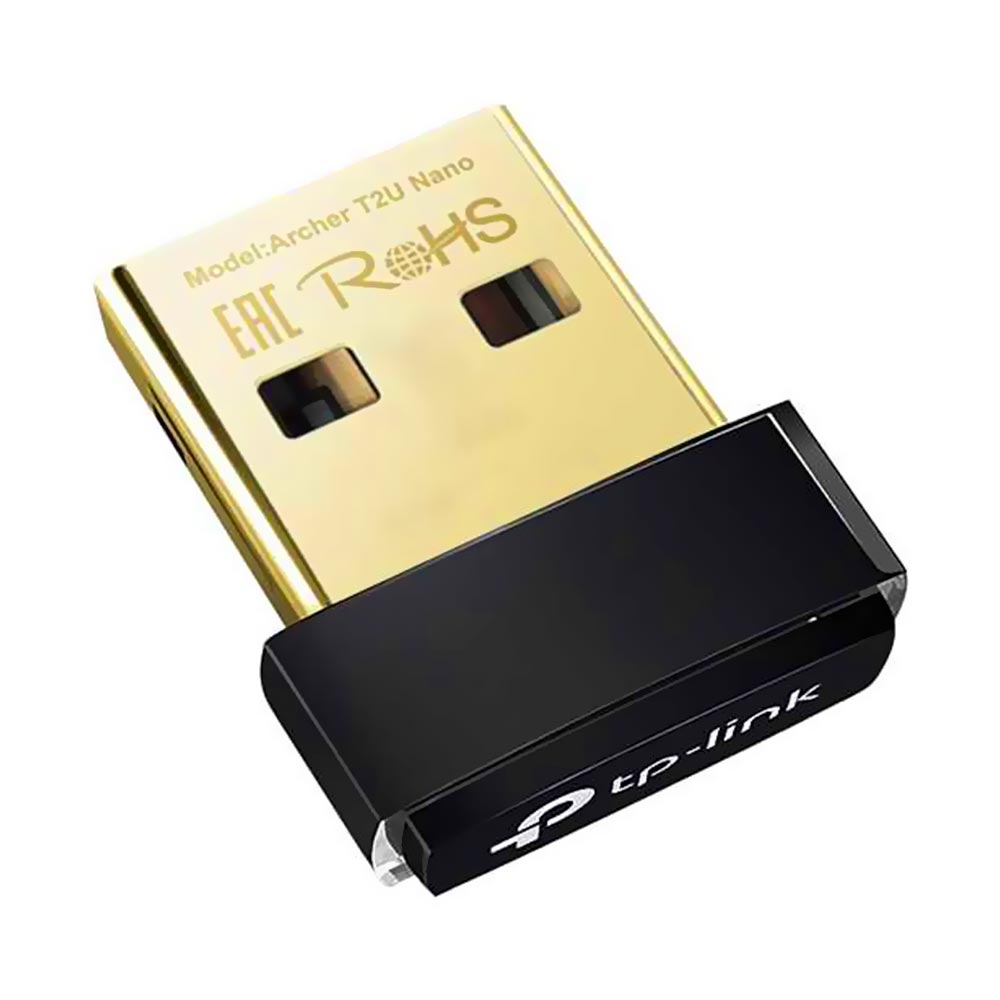 Adaptador Wifi Tp-Link Archer T2U Nano USB Dual Band / 2.4GHz / 5GHz - 600Mbps 