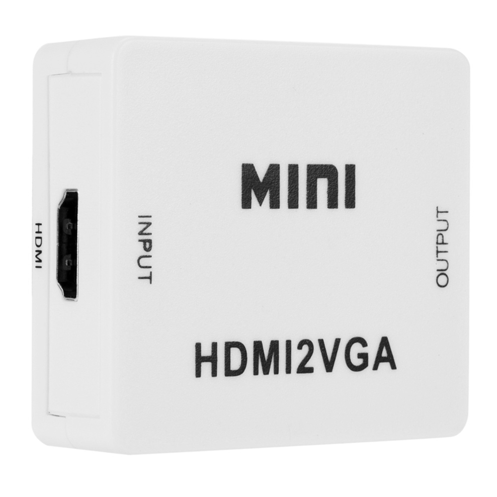 Adaptador Conversor HDMI2AV Full HD 1080 HDMI / VGA - Branco