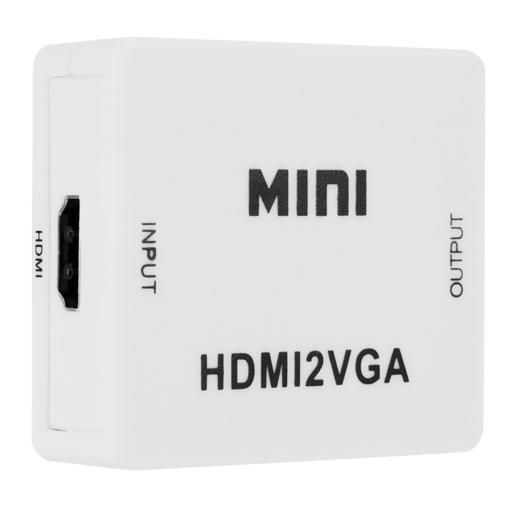 Adaptador Conversor HDMI2AV Full HD 1080 HDMI / VGA - Branco