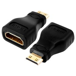 Adaptador Conversor Mini HDMI Macho / HDMI Fêmea Adaptador Conversor Mini HDMI Macho / HDMI Fêmea