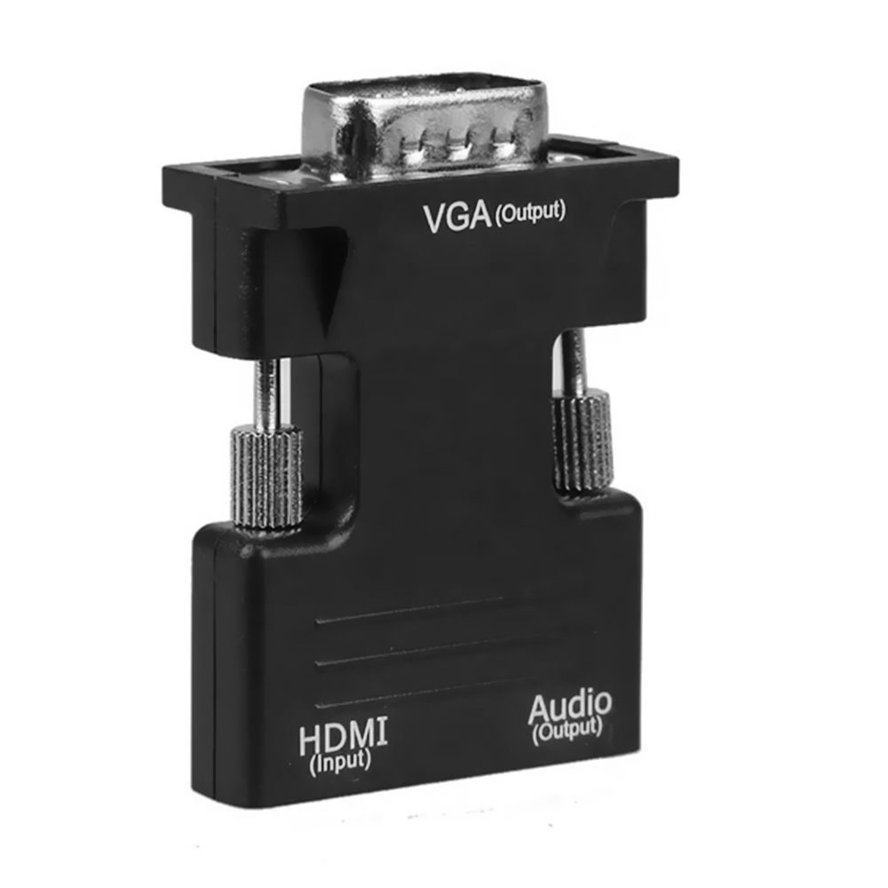 Adaptador Conversor VGA Macho / HDMI Fêmea / Audio