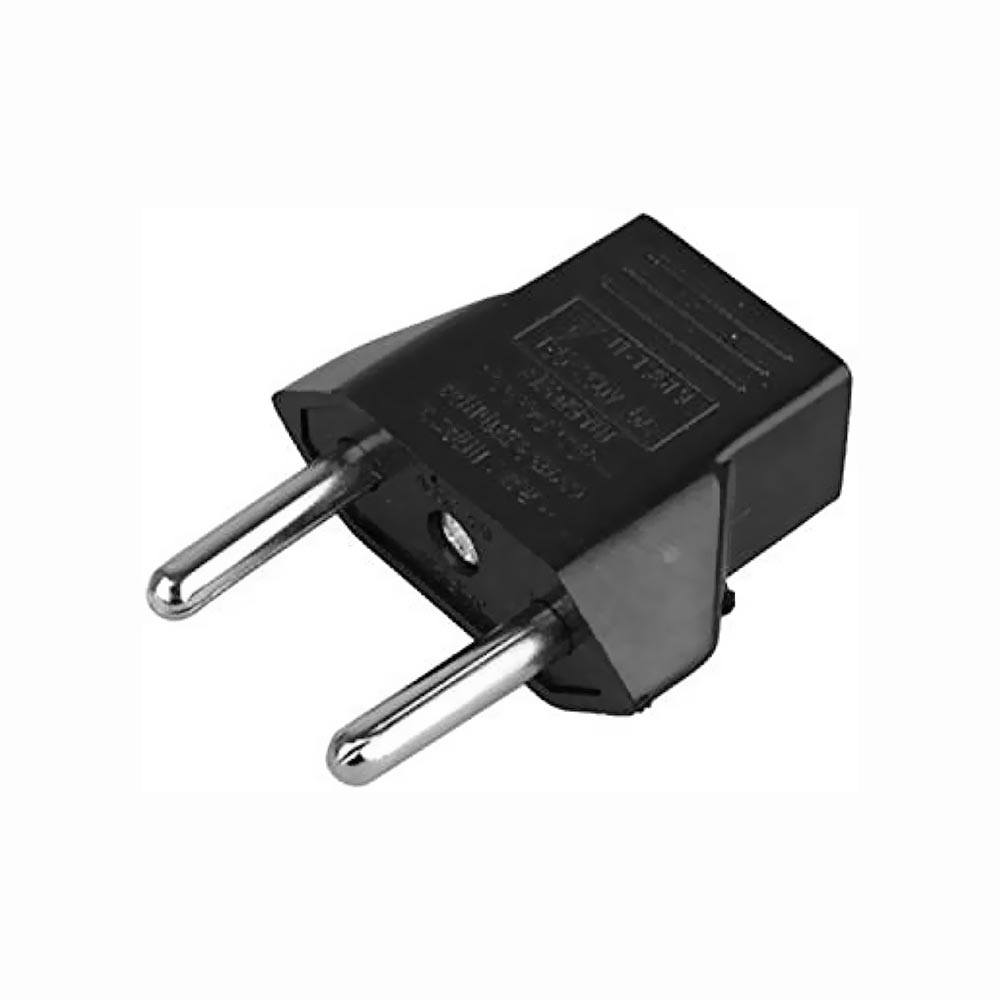 Adaptador Tomada Europeu para Padrão Americano Satellite AZ-0001 - Preto (Kit com 4)