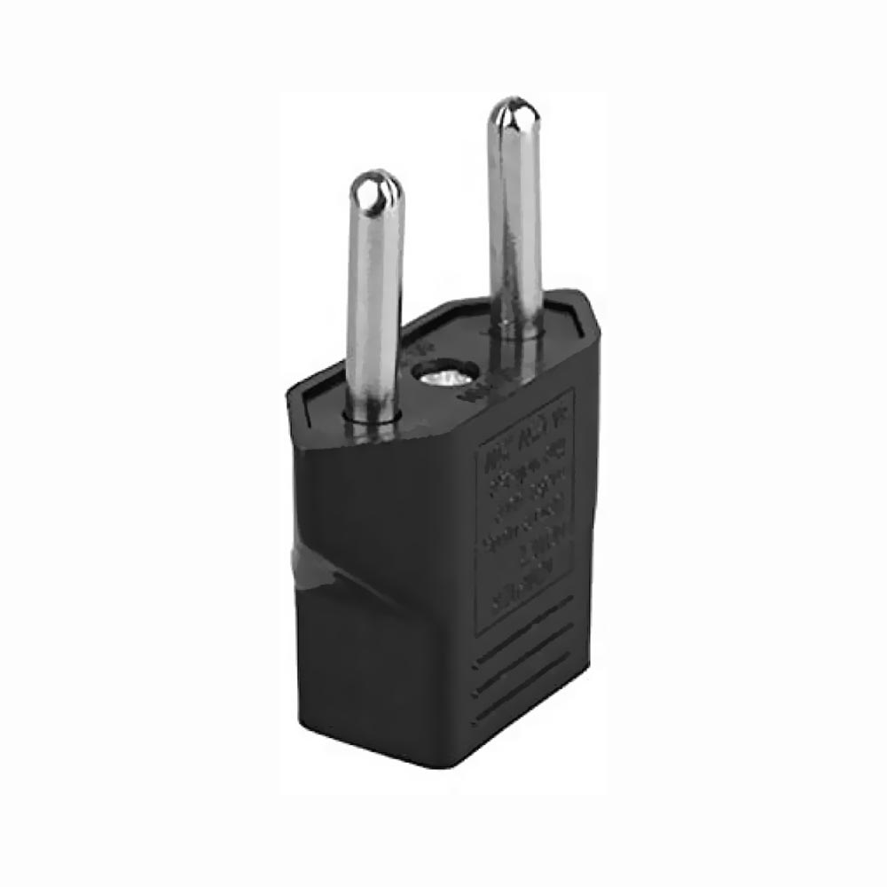 Adaptador Tomada Europeu para Padrão Americano Satellite AZ-0001 - Preto (Kit com 4)