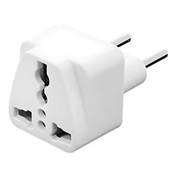 Adaptador Tomada Europeu para Padrão Brasil SZ-018 - Branco