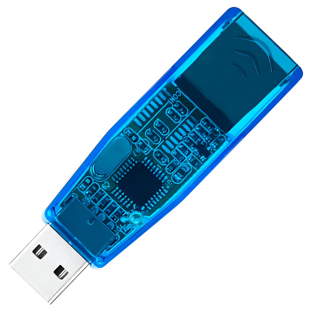 Cabo Adaptador USB 2.0 Macho / RJ45 10/100Mbps Fêmea - Azul