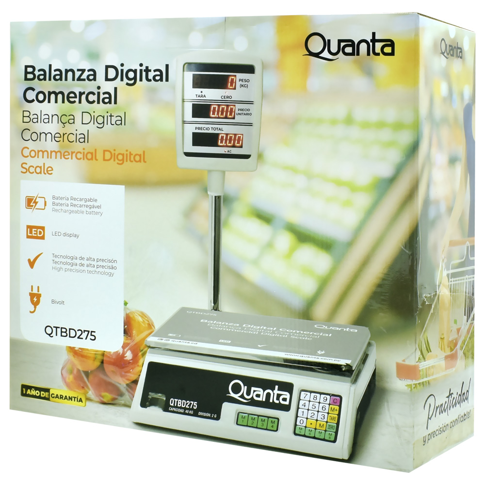 Balança Digital Quanta QTBD275 Comercial - 40KG