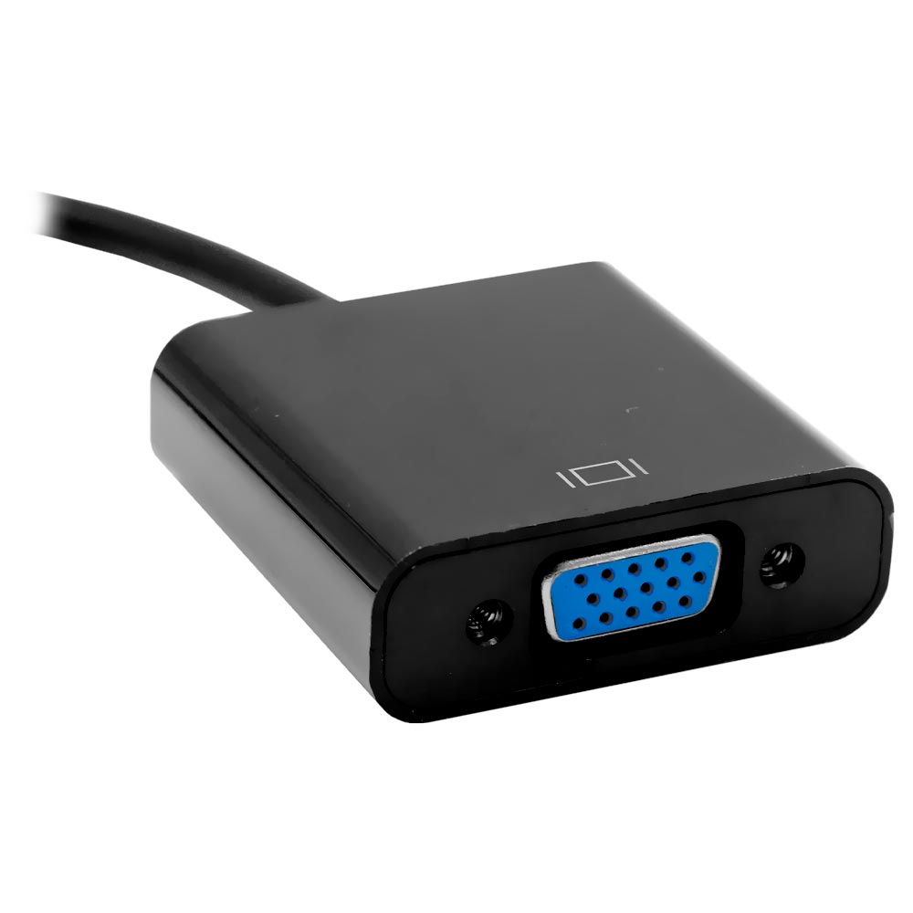 Cabo Adaptador Mini HDMI para VGA Fêmea - Preto