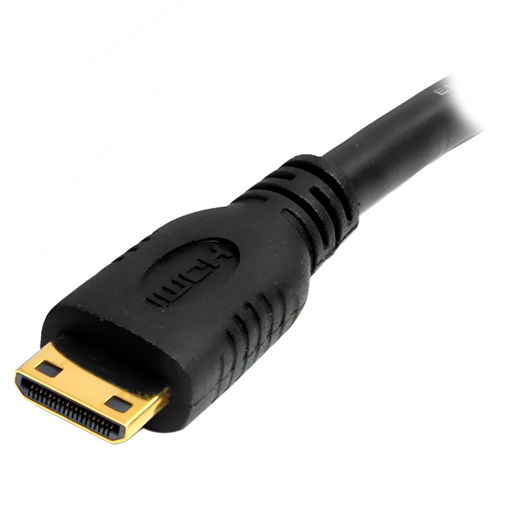 Cabo Adaptador Mini HDMI para VGA Fêmea - Preto