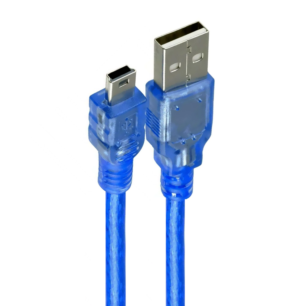 Cabo Adaptador Mini USB para USB Macho V5 - Microfins