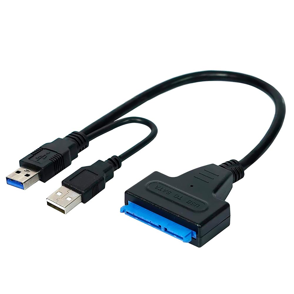Cabo Adaptador USB 3.0 para F3 SATA HD SSD / 2.5" / 3.5" + USB 2.0 FY-774