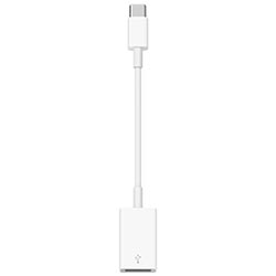 Cabo Adaptador USB-C Macho para USB 2.0 Fêmea - Branco Apple MJ1M2AM/A