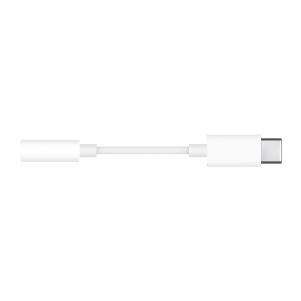 Cabo Adaptador USB USB-C para Áudio 3.5MM - Branco Apple MU7E2AM/A