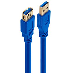Cabo de Extensão USB para USB 3.0 - 2M Azul