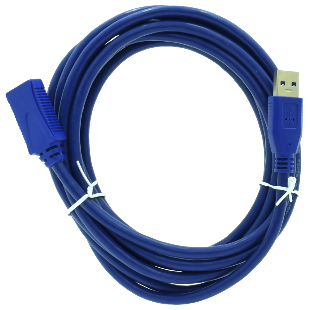 Cabo de Extensão USB para USB 3.0 - 3M Azul