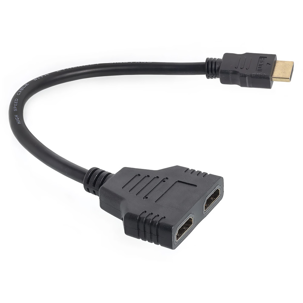 Cabo Divisor HDMI Macho para 2 HDMI Fêmea 