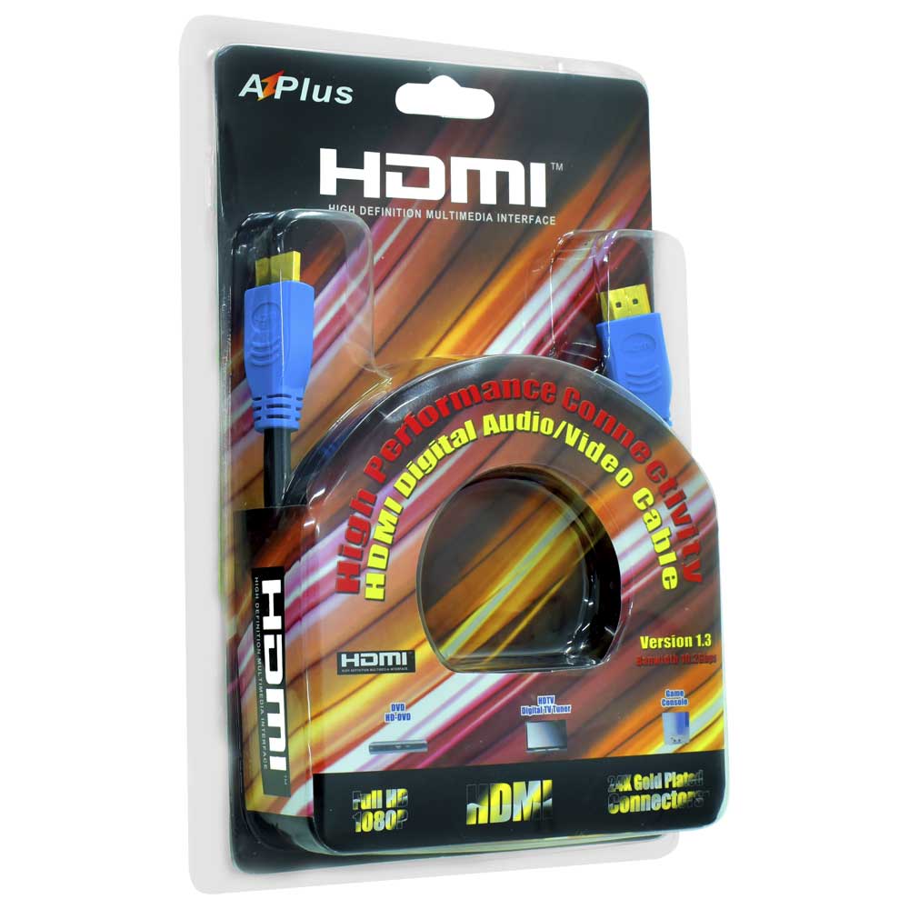 Cabo HDMI para HDMI - 1.5M Azplus FHD 1080P