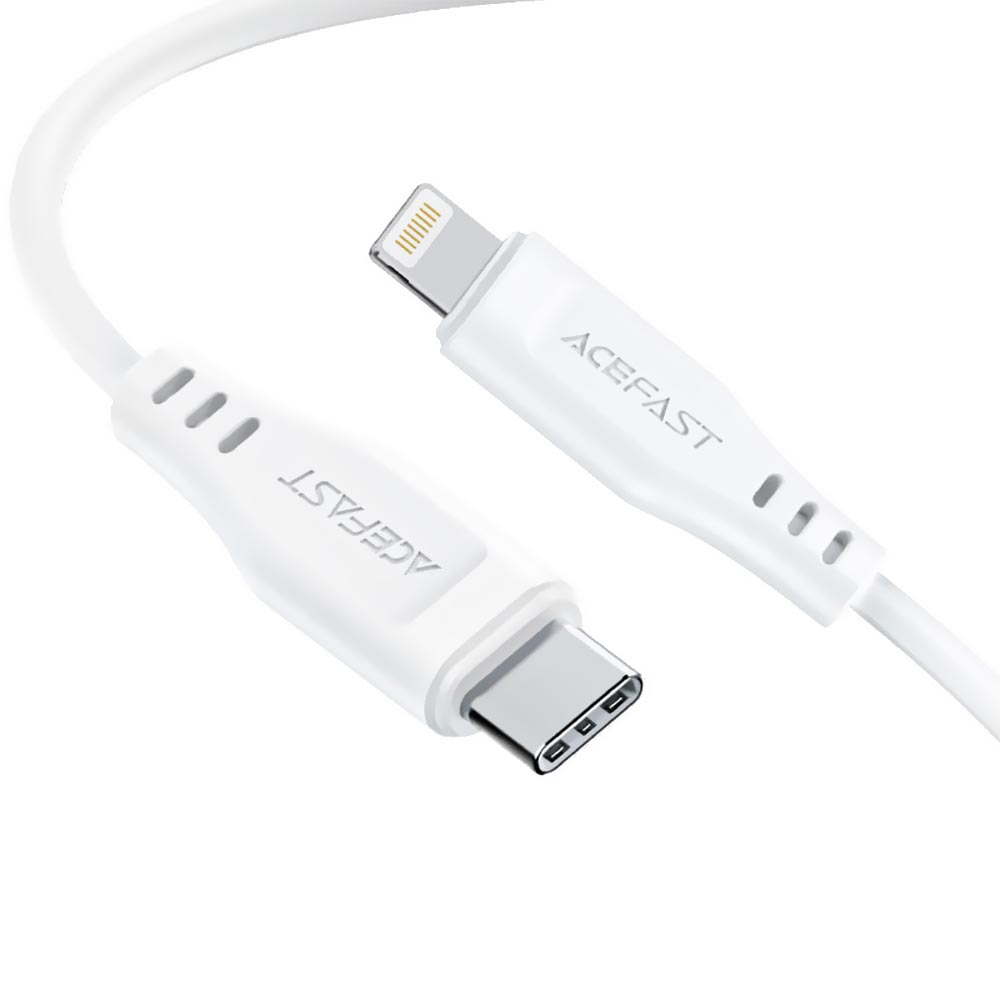 Cabo Acefast C3-01 Lightning A USB-C Macho 1.2M - Branco