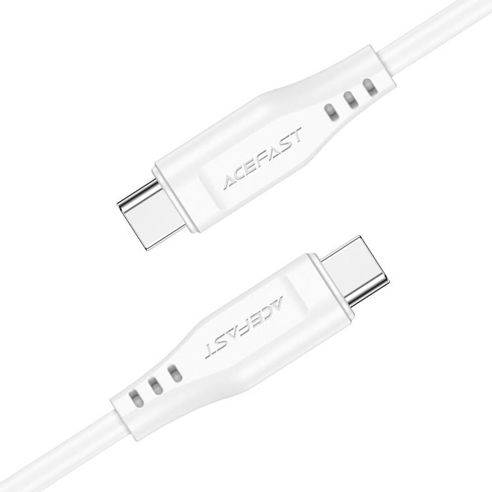 Cabo Acefast C3-03 USB-C Macho A USB-C Macho 1.2M - Branco