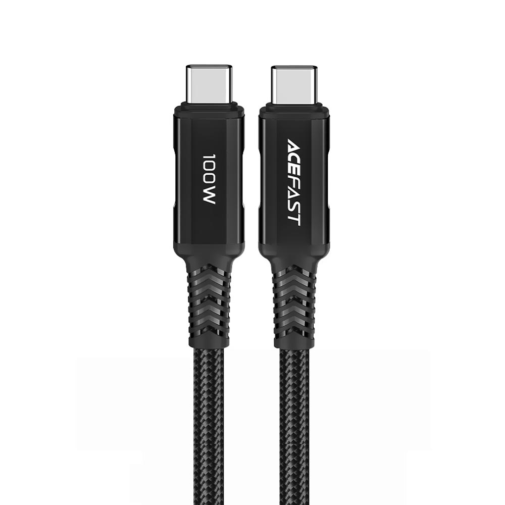 Cabo Acefast C4-03 USB-C Macho A USB-C Macho 2M - Preto