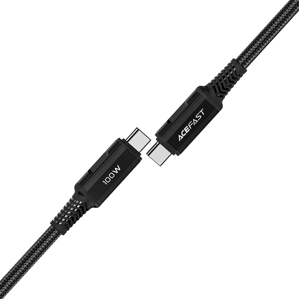 Cabo Acefast C4-03 USB-C Macho A USB-C Macho 2M - Preto