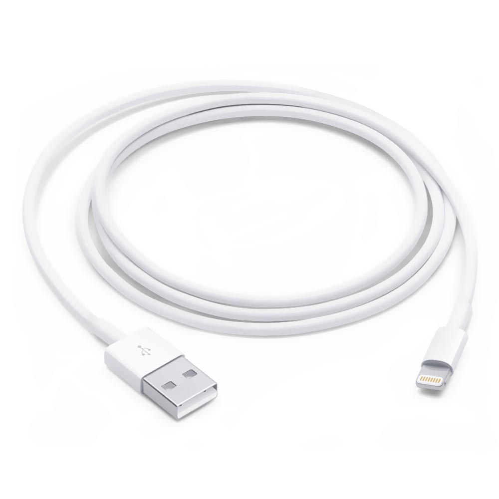 Cabo Apple Lightning A USB MUQW3ZM/A 1M - Branco