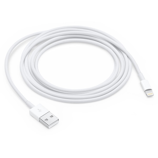 Cabo Apple Lightning USB MD819AM/A 2M - Branco