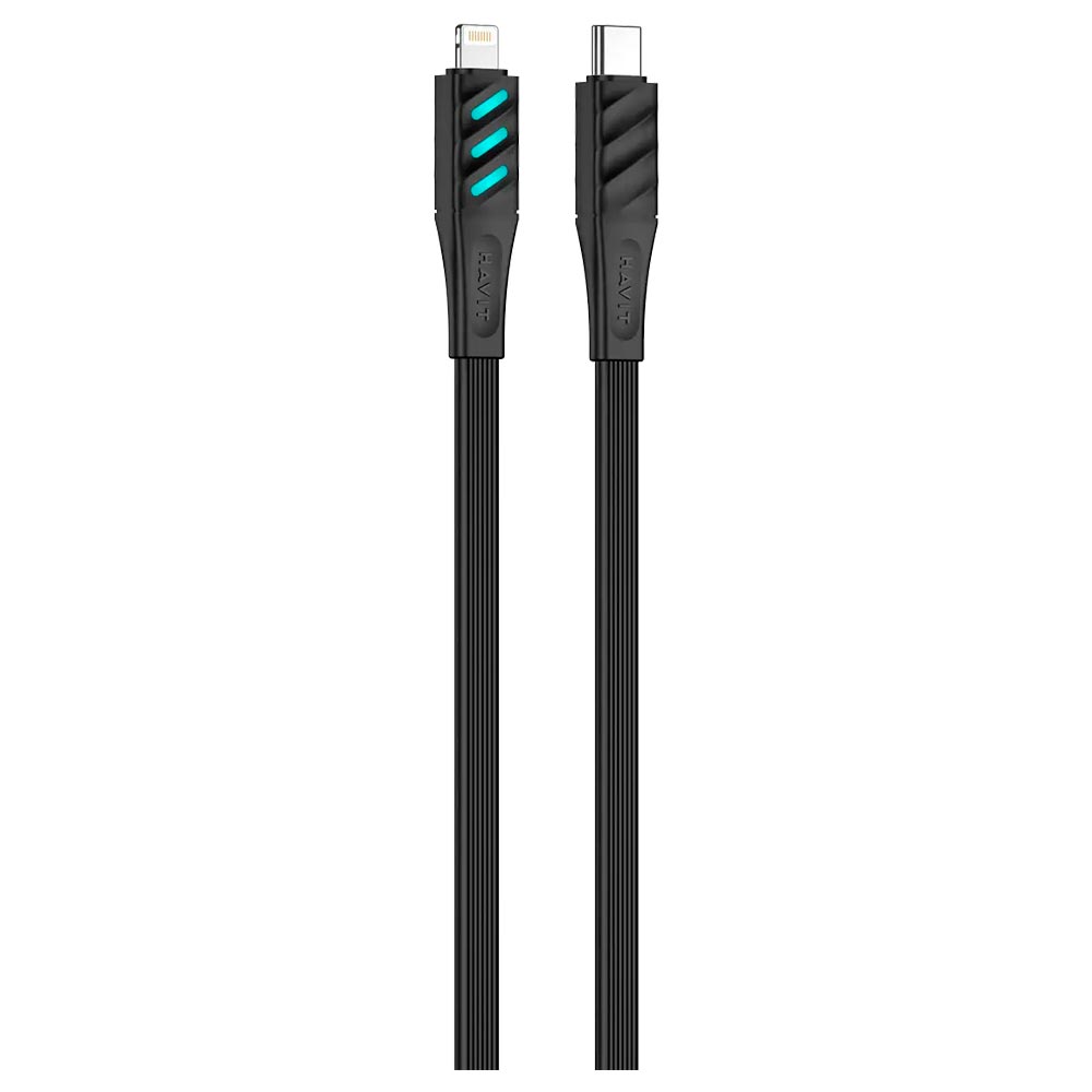 Cabo Apple USB-C Macho A Lightning Havit HV-CB6255 1M - Preto