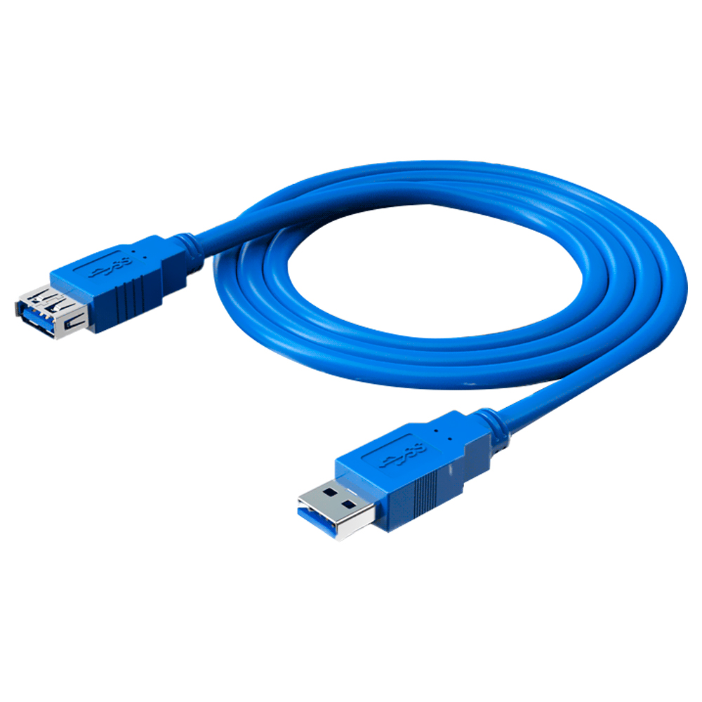 Cabo de Extensão FTX USB 3.0 Macho/Femea 3M - Azul (C160-U3-AMAF-3)