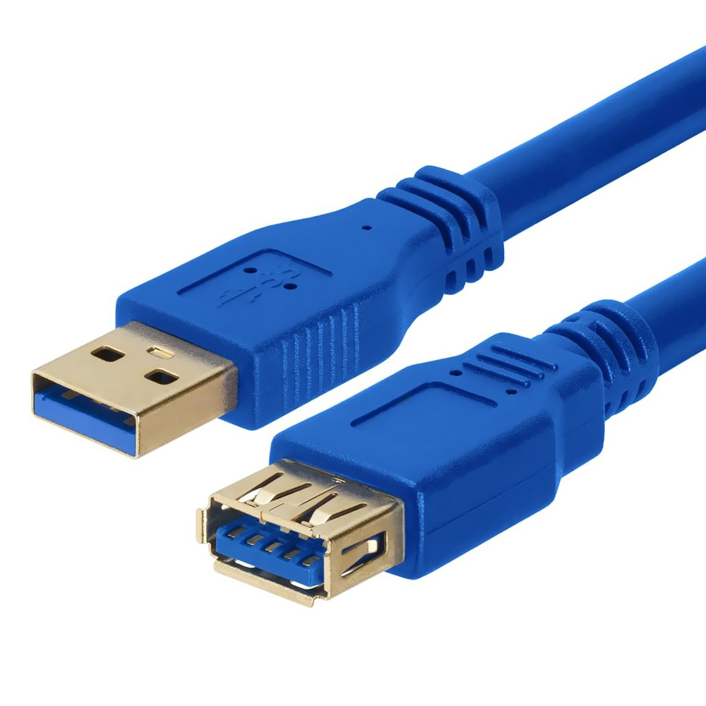 Cabo de Extensão FTX USB 3.0 Macho/Femea 3M - Azul (C160-U3-AMAF-3)